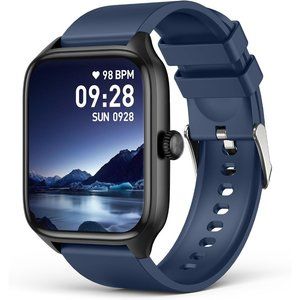 1.96" HD Touch Screen Fitness Watch with Blood Oxygen Waterproof for iOS Android